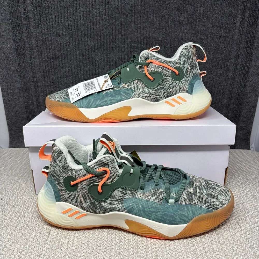 NEW Adidas Harden Stepback 3 Green Oxide Off White Basketball Men’s 11 GZ7240